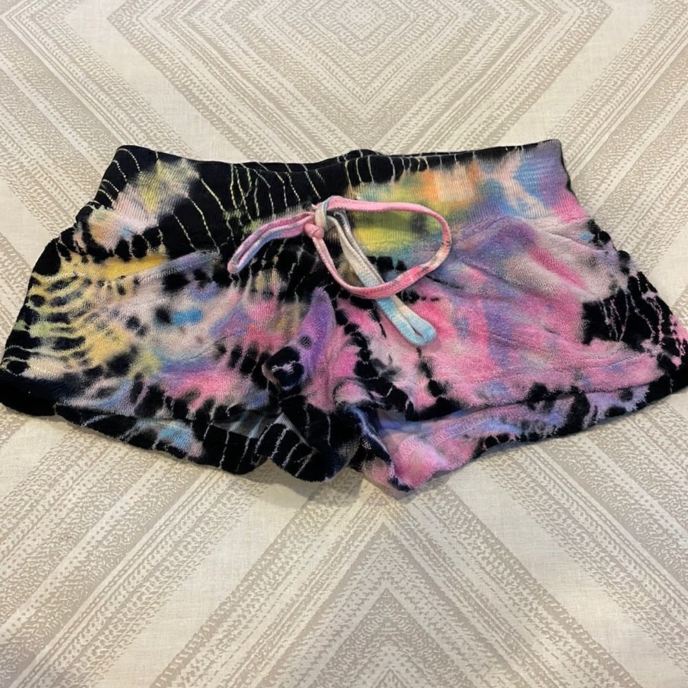 Hard Tail Girls Multi Color Terry Drawstring Shorts